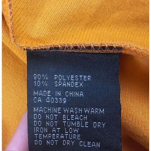 Hollas XFC wind water resistant golf jacket zip pockets orange performance L - Picture 7 of 9